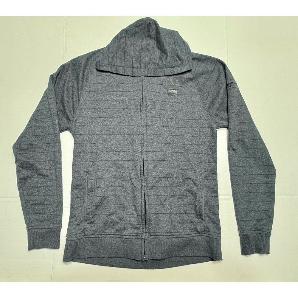 Travis Mathew Mens Full Zip Hoodie Blue Striped Spanish Oaks Golf Club Large‎